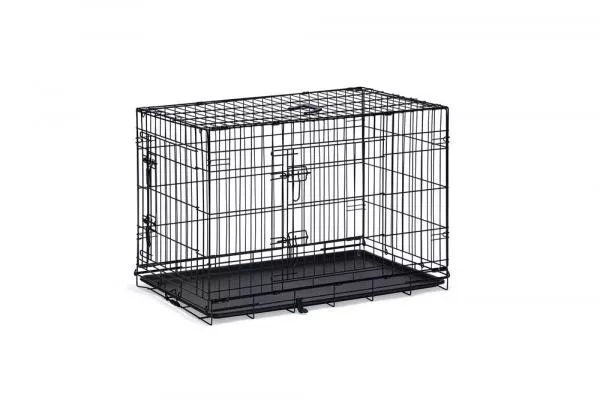 Gitterbox schwarz - mit/ohne Trennwand - Größe XL